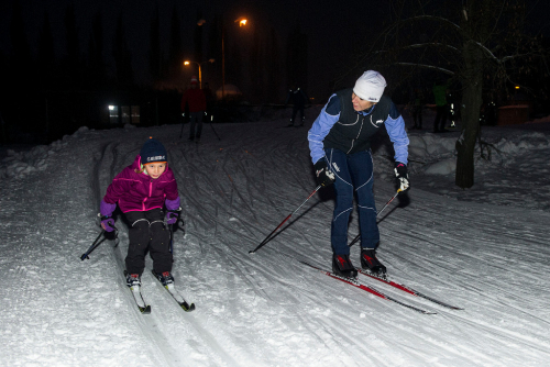 SkiPark Chuchle Praha na běžkách.