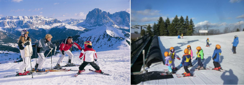 Jak se naučit lyžovat: s rodinou nebo v lyžařské školce?