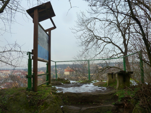 Slánská hora (330 m). 