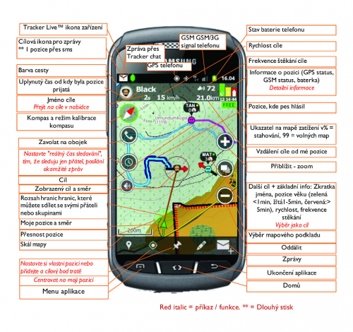Mobilní aplikace na ovládání psího GPS obojku.