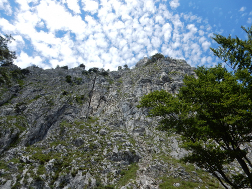 Drachenwand Klettersteig, Mondsee, Salzkammergut.