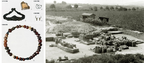 Raně středověké pohřebiště u Lahovic v době archeologického průzkumu koncem 50. let 20. století.