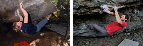 Bouldering.