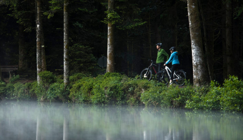 Horská elektrokola přinášejí cyklistům radost v přírodě.