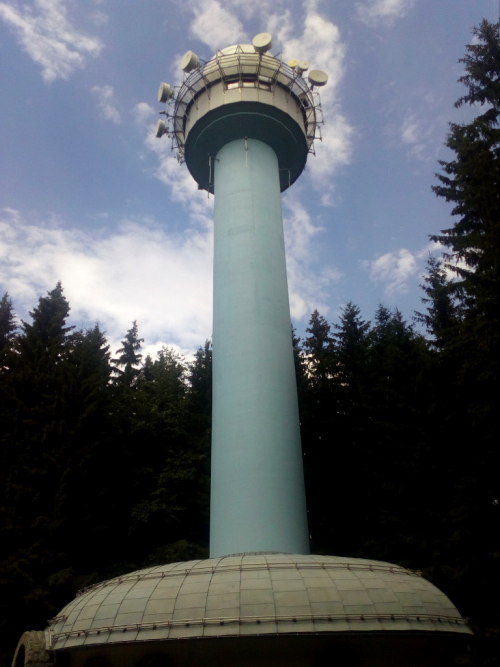 Drahanská vrchovina. Meteorologický radar Skalky.