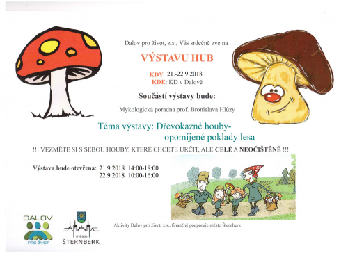 Výstava hub a houbařů 2018.