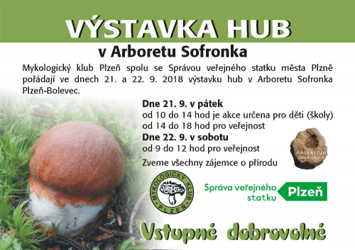 Výstava hub a houbařů 2018.