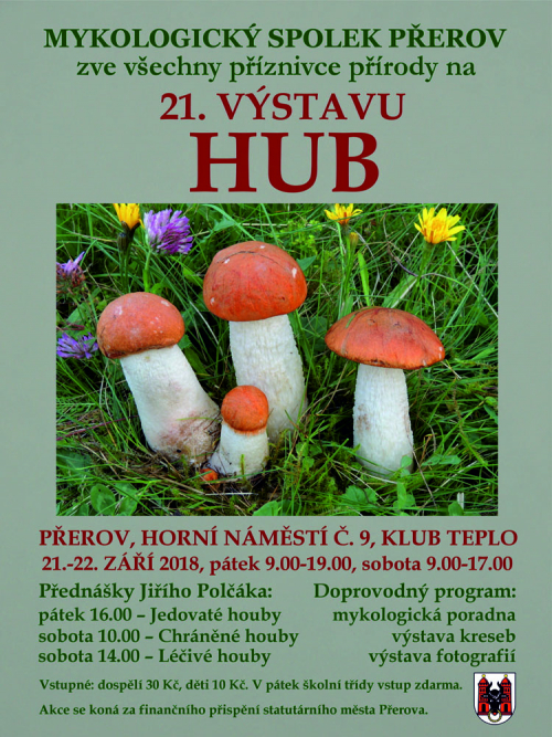 Výstava hub a houbařů 2018.