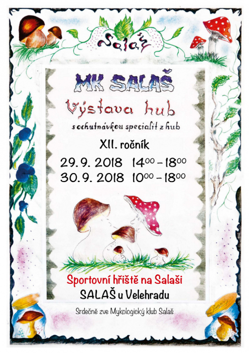 Výstava hub a houbařů 2018.