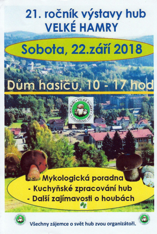 Výstava hub a houbařů 2018.