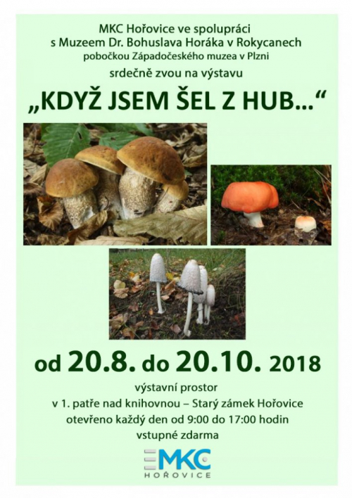 Výstava hub a houbařů 2018.