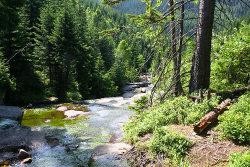 Čertova strouha v Krkonoších.