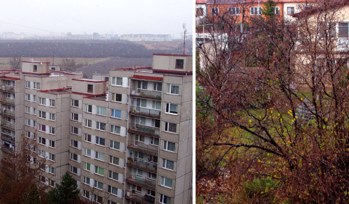 Prague.  The first snow.