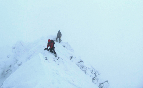 Vysoké Tatry, Široká věža, hřeben z Priečného sedla.