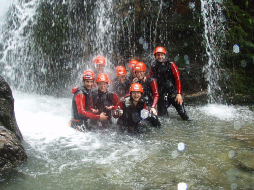 Canyoning v Ötztalu.