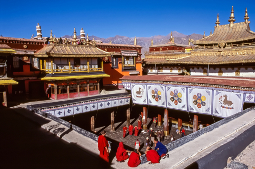 Tibet, Lhasa, chrám Johang.