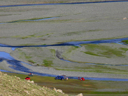 Mongolsko na motorce.