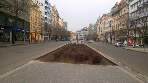 Wenceslas Square, Prague.