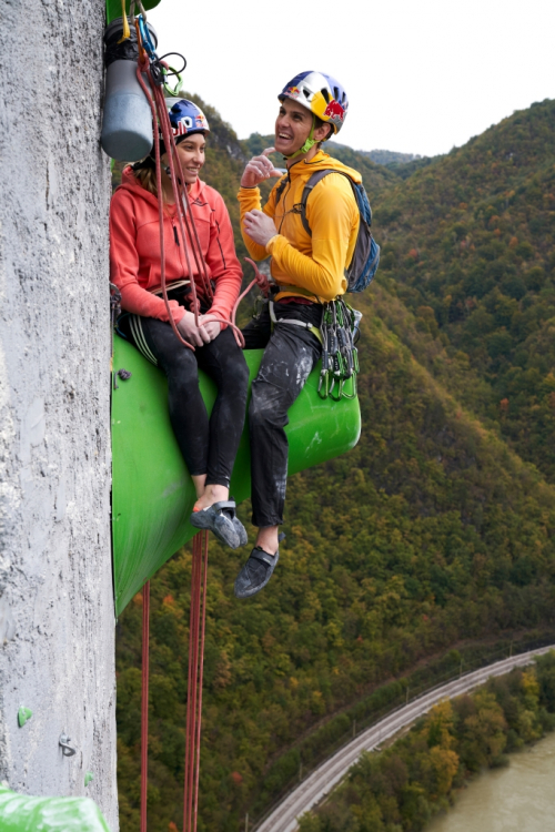 Artificial climbing wall Trbovlje, Slovenia.