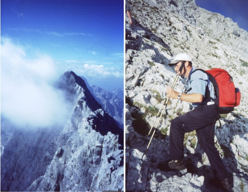 Watzmann, hlavní hřeben.