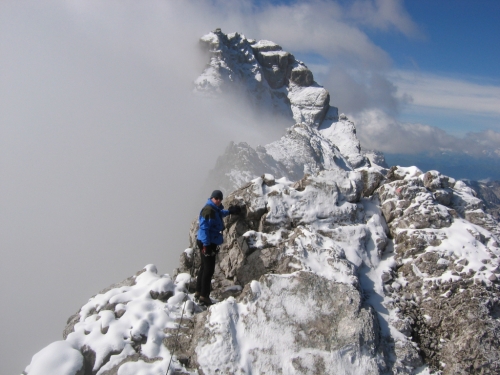 Watzmann, hlavní hřeben.