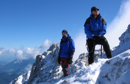 Watzmann, hlavní hřeben.