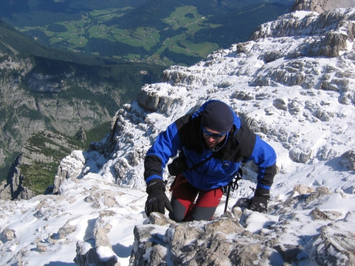 Watzmann, hlavní hřeben.