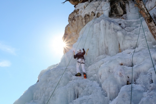 Ice climbing Grossarltal.