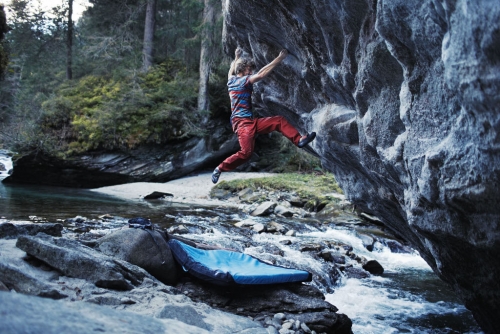 Bouldering.