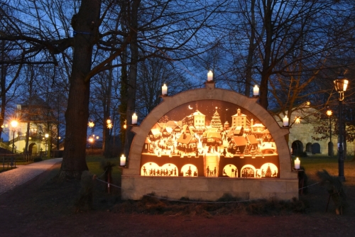 Vánoce v pevnosti Königstein.