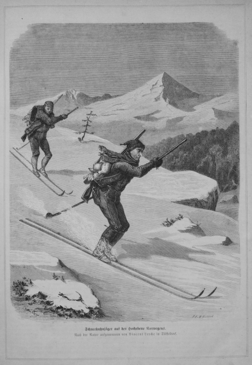 Norští lovci na lyžích 1872.