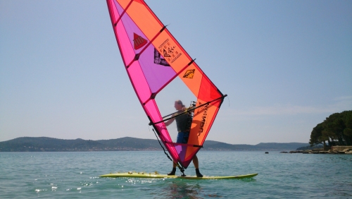 Windsurfing v Chorvatsku.