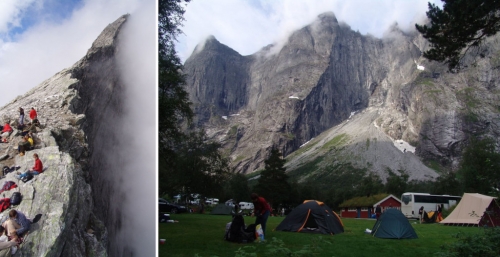 Trollveggen / Troll Wall / Trolli stěna. Romsdalen, Norsko.