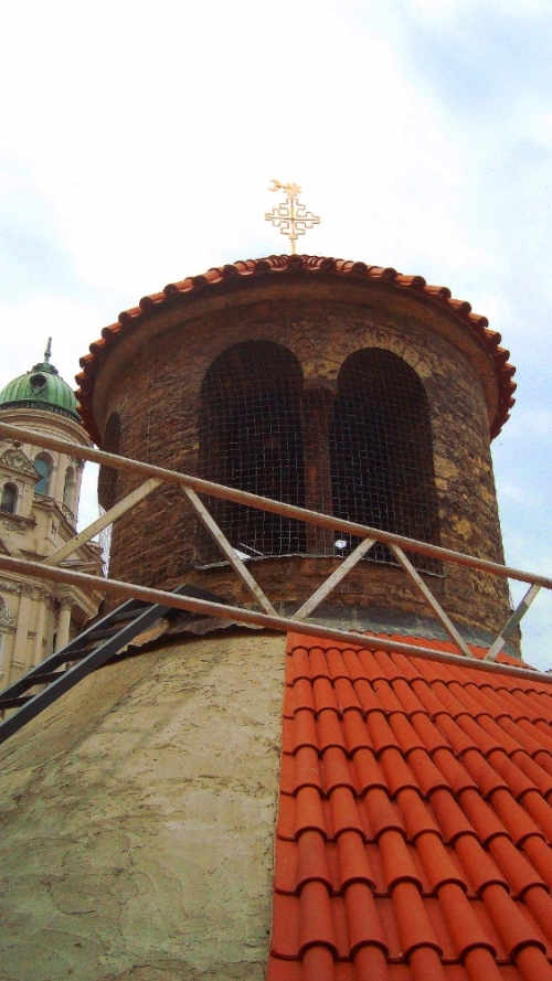 Praha, rotunda Nalezení svatého Kříže.