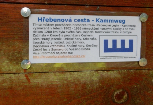 Modrá hřebenovka / Blauer Kammweg.