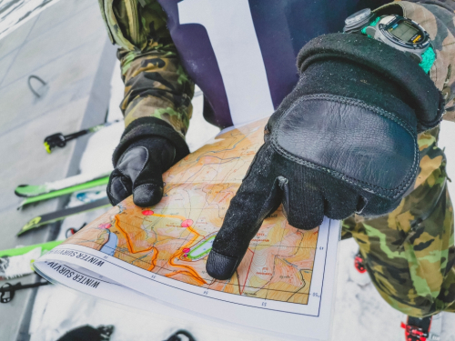 Mapa. Winter Survival Jeseníky.