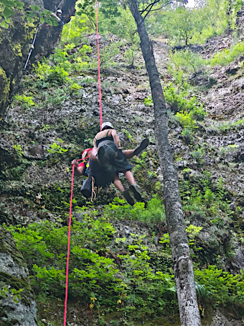 Slovensko, záchrana z via ferrata.