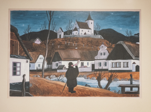 Ponocný v letní noci 1942. Josef Lada.