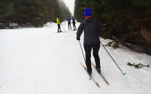 Jizerské hory, Jizerka a okolí v zimě.