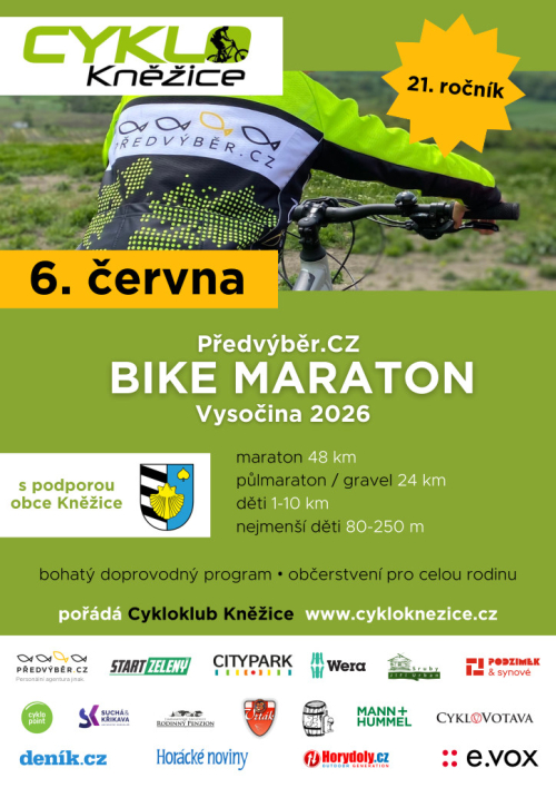 Bike maraton Vysočina 2026. Bike maraton Vysočina 2026.