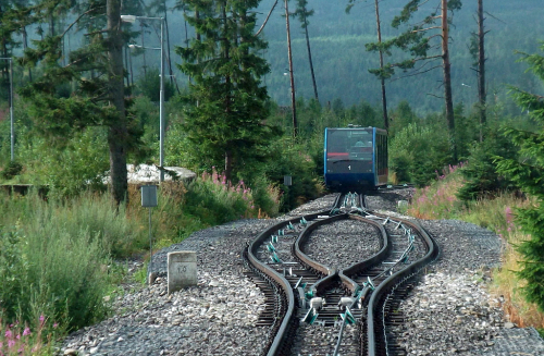 Vysoké Tatry. Lanovka na Hrebienok.